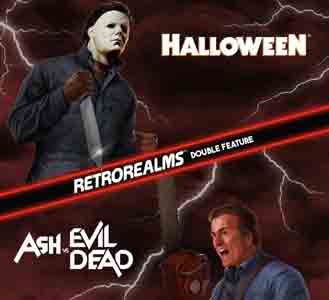 RetroRealms Double Feature Halloween and Ash vs Evil Dead cover